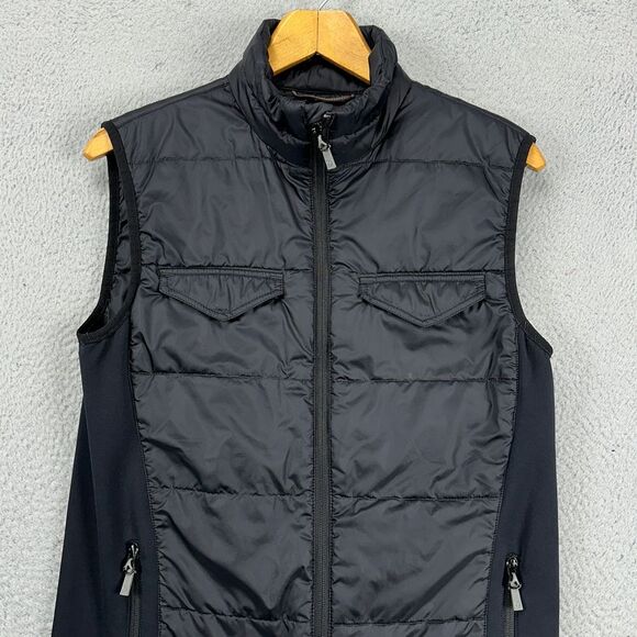 Merrel Select Warm Puffer Insulated Vest Mens Medium Black Quilted Lightweight